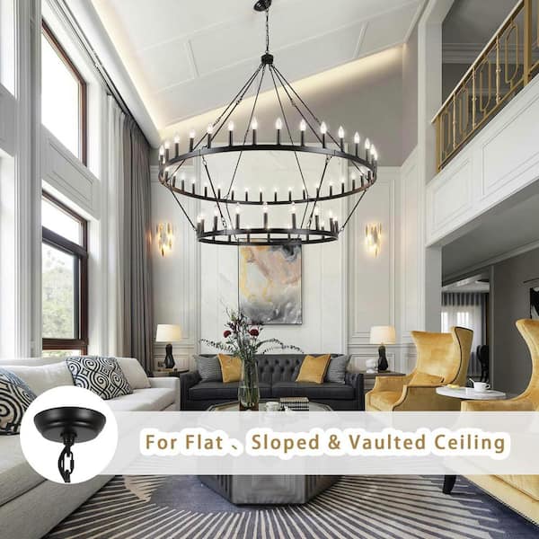 Wagon wheel chandelier home depot sales