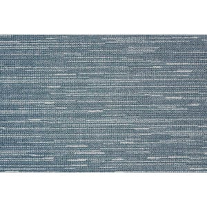 Glacial - Denim - Blue 13.2 ft. 36 oz. Polyester Loop Installed Carpet