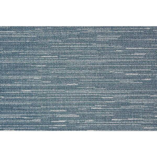 Natural Harmony Glacial Denim Custom Area Rug with Pad