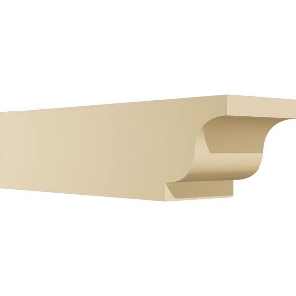 Ekena Millwork Standard Newport 6 in. W x 6 in. H x 24 in. D Signature Urethane Rafter Tail Outlooker