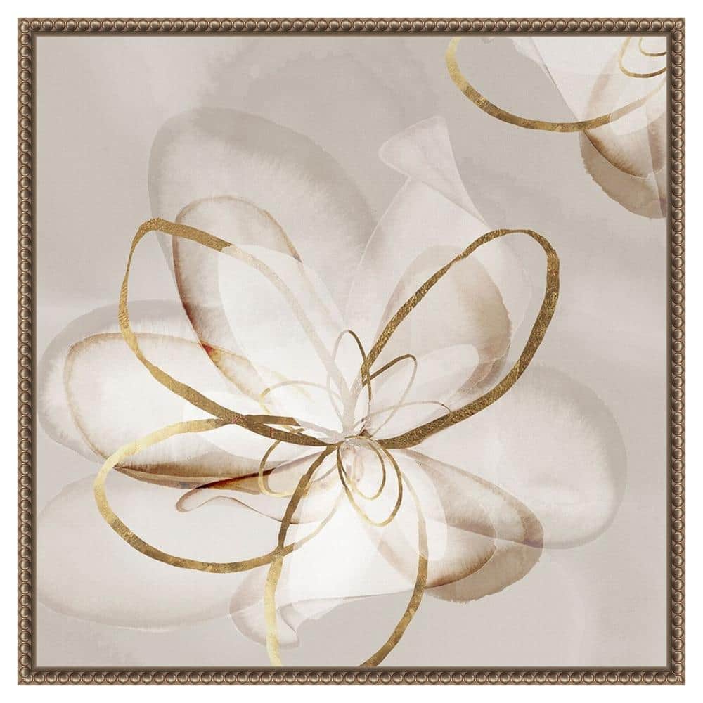 Eva Watts Abstract Floral Canvas Print with Bronze Frame, 22 x 22-in.