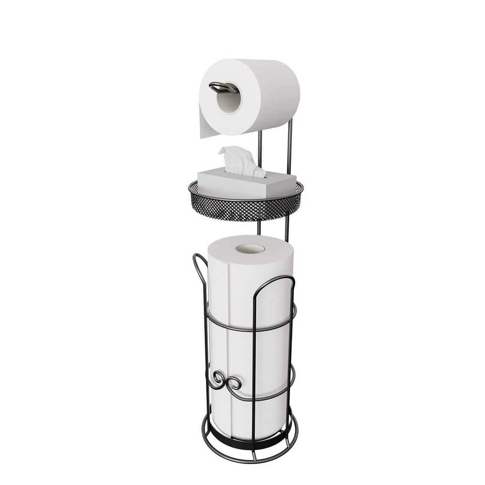 VANRIOS Toilet Paper Holder with Shelf, Double Tissue Roll Holder Wipes  Dispenser for Bathroom, Stainless Steel Toilet Paper Holder with Storage  Drawer Drill-Free-Mount Organizer - Yahoo Shopping