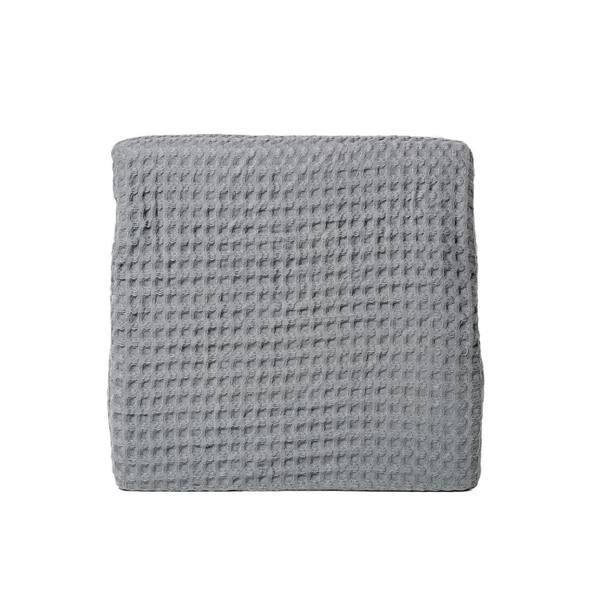 Lintex Waffle Grey 100% Cotton Full/Queen Blanket