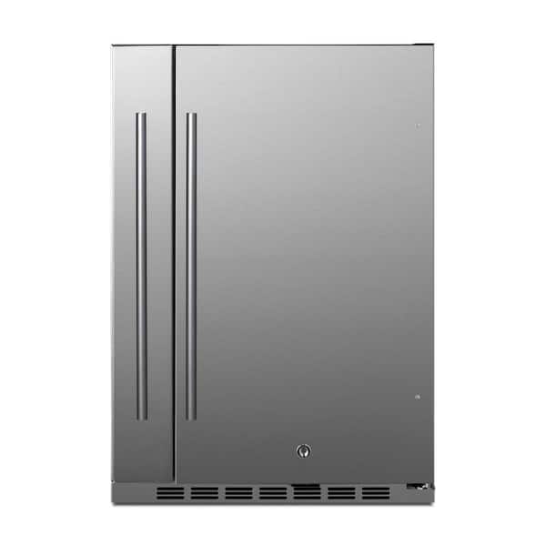 Summit Appliance 23.75 in. 3.1 cu. ft. Mini Fridge in Stainless Steel without Freezer