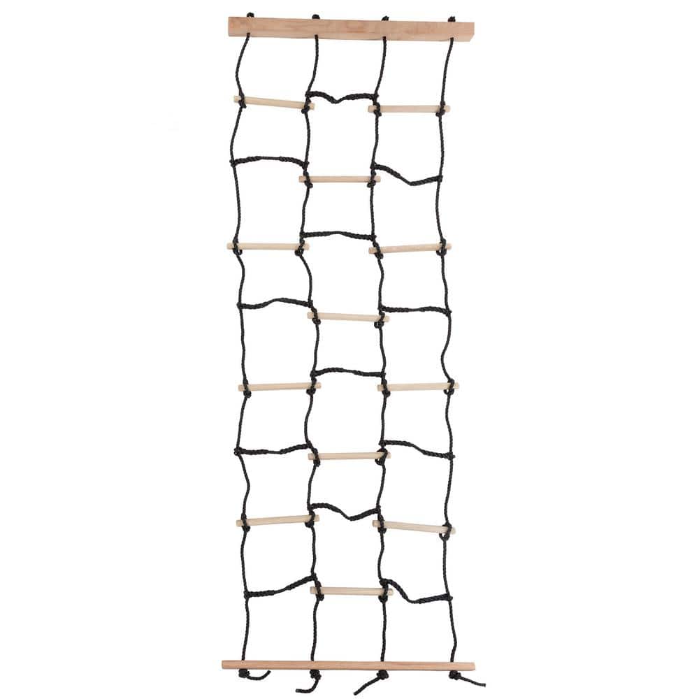 1/2" Playground Climbing CARGO NET Rope Play Ladder Ninja Training 5 x 5 White 