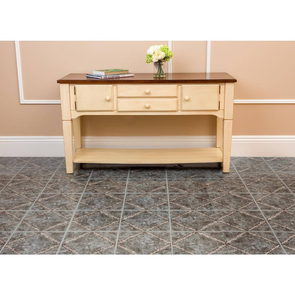 Metallic Marble Diamond Self-Adhesive Vinyl Floor Tiles