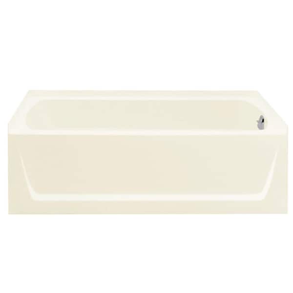 Sterling Ensemble 5 ft. Right Drain Soaking Tub in Biscuit
