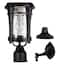 Gama Sonic Aurora Bulb Black Integrated LED Lamp Post With EZ-Anchor ...