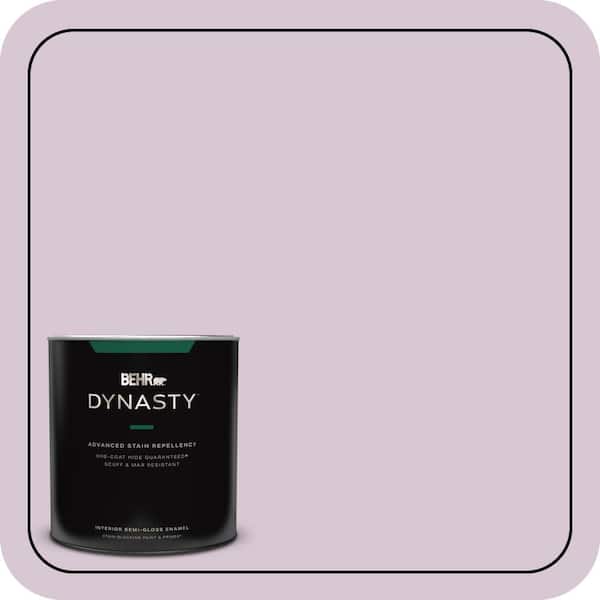 BEHR DYNASTY 1 qt. #S110-2 Orchid Haze Semi-Gloss Enamel Interior Stain-Blocking Paint & Primer