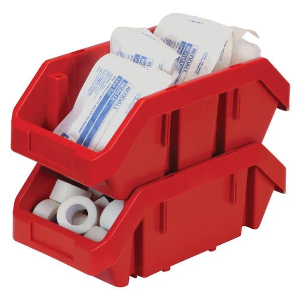Quantum Storage Systems Quickpick 7 2 Qt Storage Tote In Red Pack Qp1265rd The Home Depot