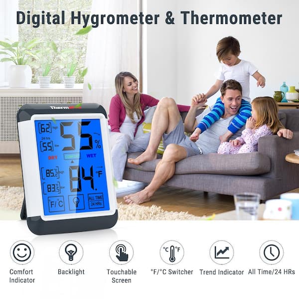 Digital Hygrometer Indoor Thermometer Humidity Meter Room