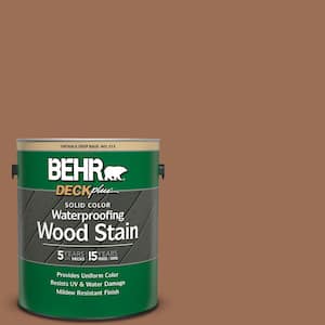 1 gal. #S210-6 Cinnamon Crunch Solid Color Waterproofing Exterior Wood Stain