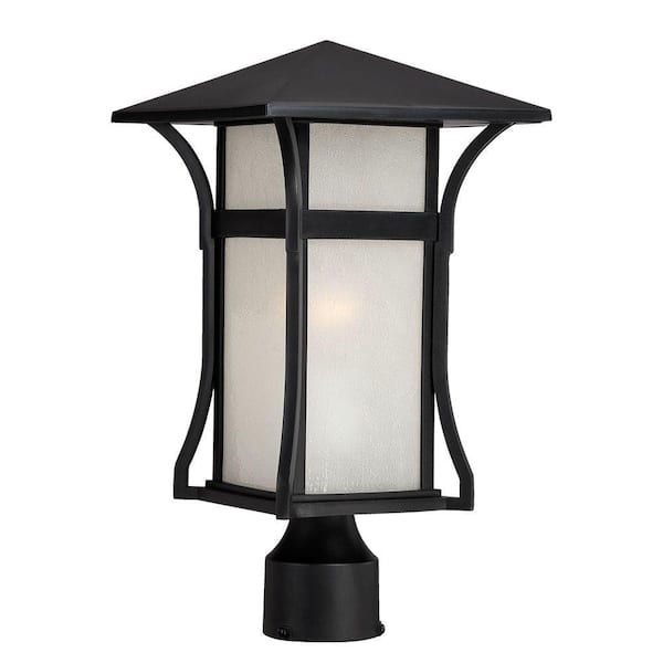 Acclaim Lighting Tahiti Collection 1-Light Outdoor Matte Black Post Lantern