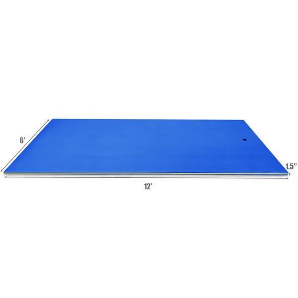 12 ft. x 6 ft. Floating Water Mat Foam Pad for Lake cfb-10-1 - The Home  Depot