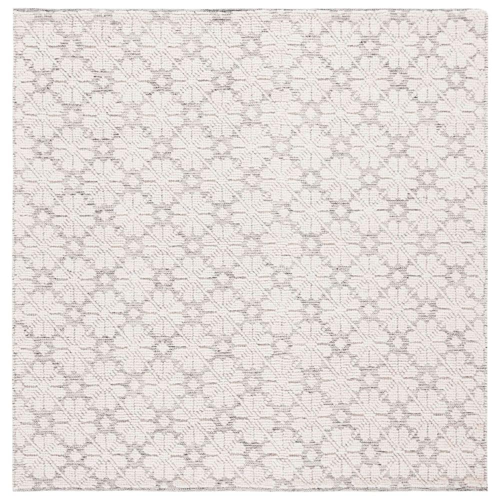 Vermont 6 ft. x 6 ft. Ivory/Gray Floral Square Area Rug price history on PriceWatchPro
