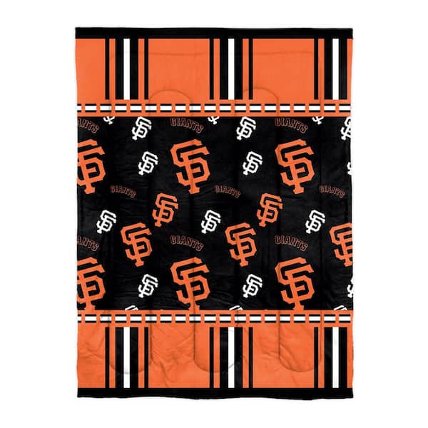 Unbranded San Francisco Giants Rotary 4- Piece Twin Size Multi Colored Bed In a Bag Set