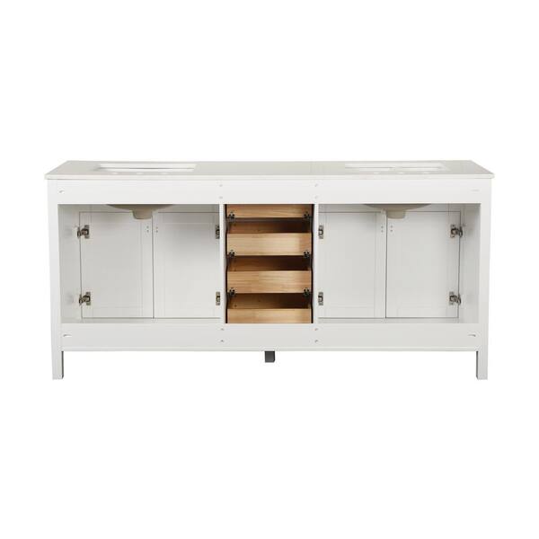 Abruzzo 72 in. W x 22-1/4 in. D x 33-7/8 in. H Double Sink