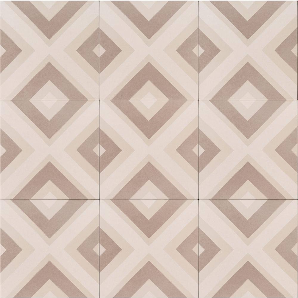 MSI Geometrica Encaustic 8 in. x 8 in. Matte Porcelain Floor and Wall