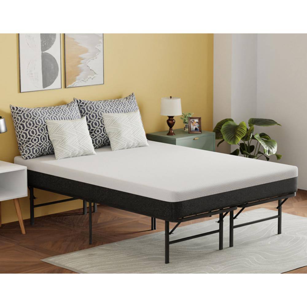 Penn Black Metal Full/Double Platform Bed Frame with Storage