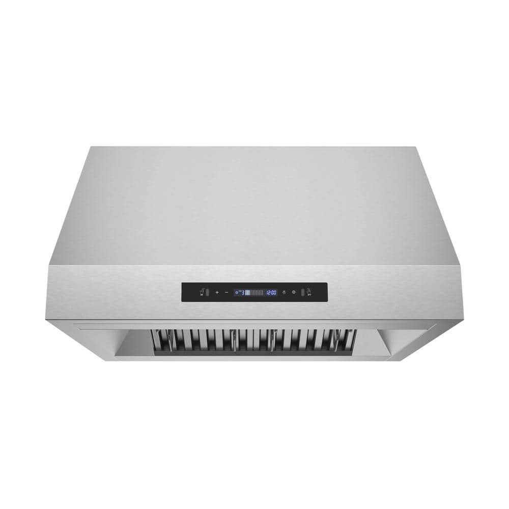 30 in. 350 CFM Diveria Ducted Under Cabinet Range Hood in Stainless Steel, Baffle Filters, Touchpad Control, LED Light