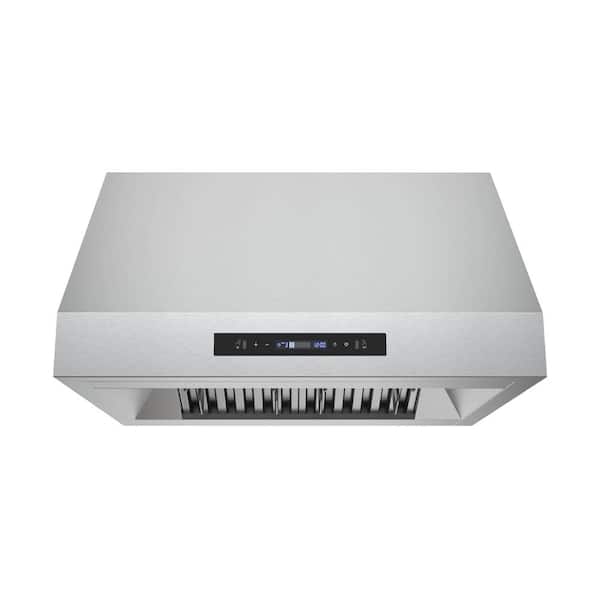30 in. 350 CFM Diveria Ducted Under Cabinet Range Hood in Stainless Steel, Baffle Filters, Touchpad Control, LED Light