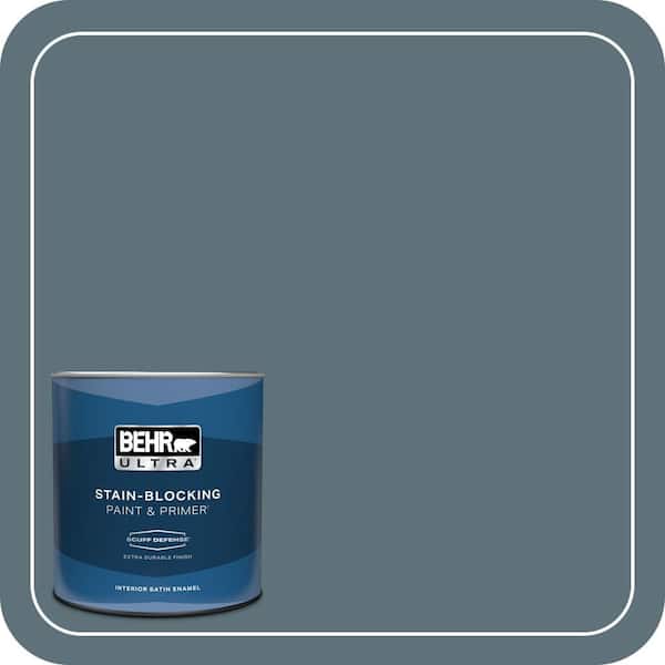 BEHR ULTRA 1 qt. #ECC-64-3 Desert Night Extra Durable Satin Enamel Interior Paint & Primer