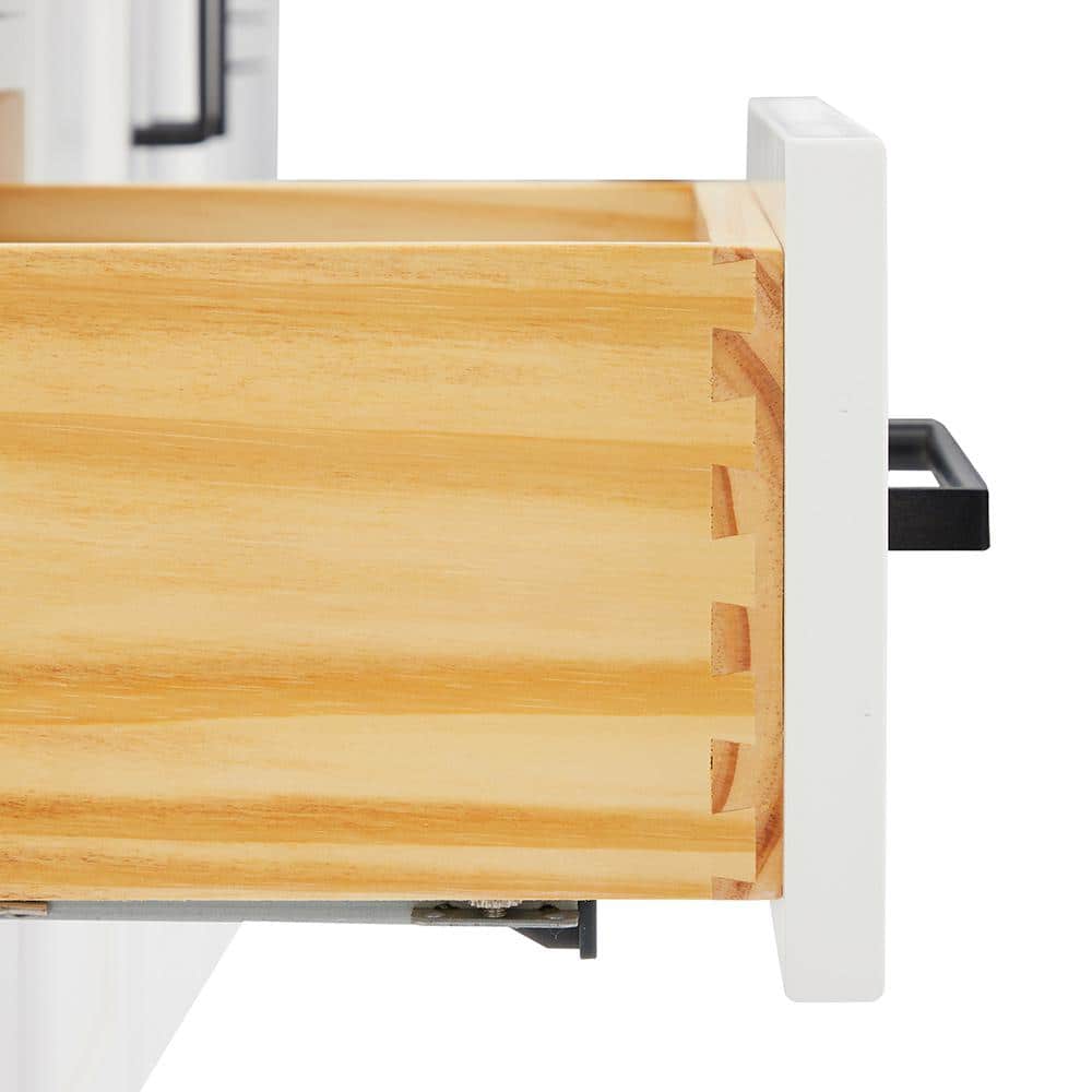 42'' White Wood Freestanding Single Bathroom Vanity Base