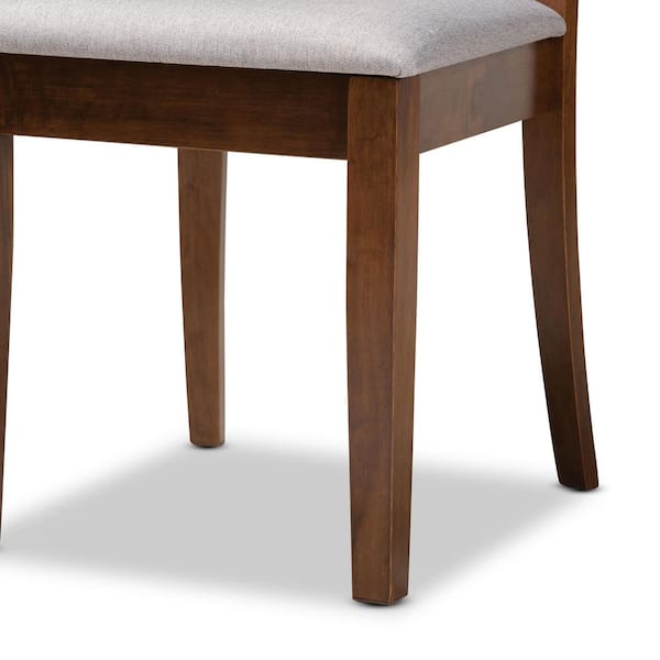 Reviews for Baxton Studio Minette Grey and Walnut Fabric Dining