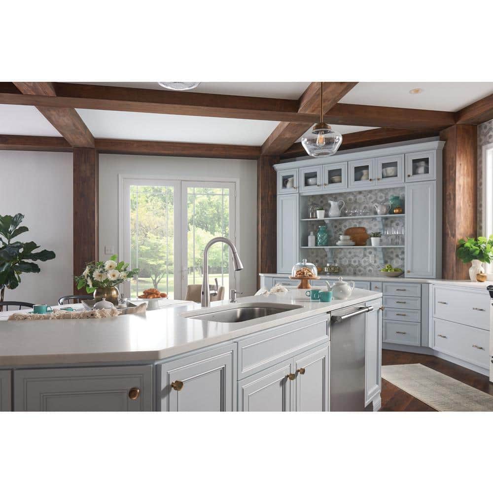 Essie Stainless Steel Touchless Pull-Down Kitchen Faucet with Soap Dispenser