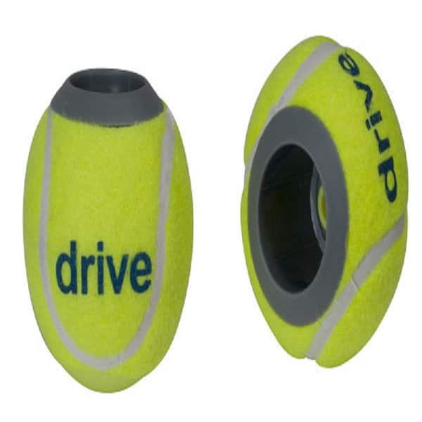 Drive Medical Pair of Walker Rear Tennis Ball Glides with Tennis Ball Can