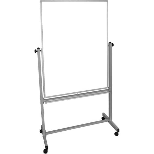 35.5 in. L Mobile Dry Erase Whiteboard with Casters, Durable Metal Whiteboard for Schools and Offices