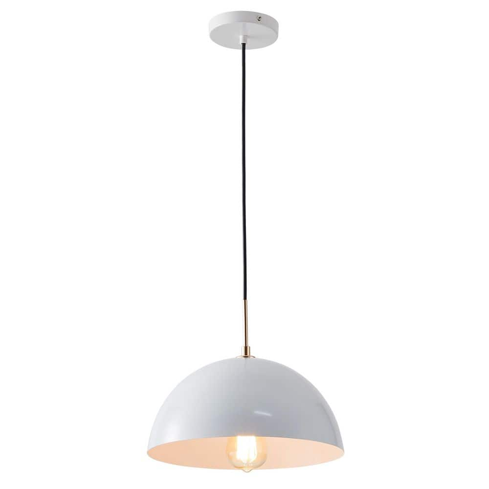 aiwen Industrial 11.8 in. 1-Light Dome Pendant Light Retro Vintage