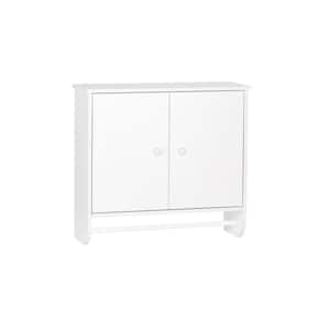 Medford Collection 22.06 in. W x 7.75 in. D x 20.19 in. H 2-Door Wall Cabinet in White