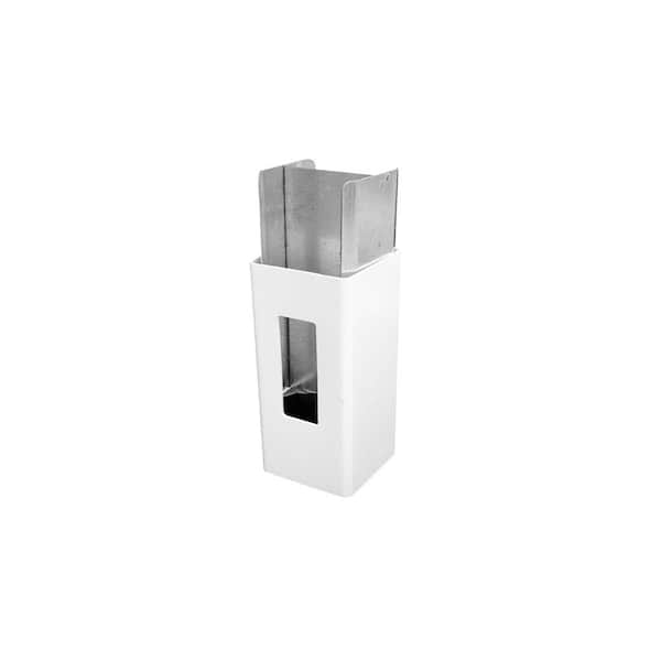4 in. x 4 in. x 58 in. Metal Gate Post Insert
