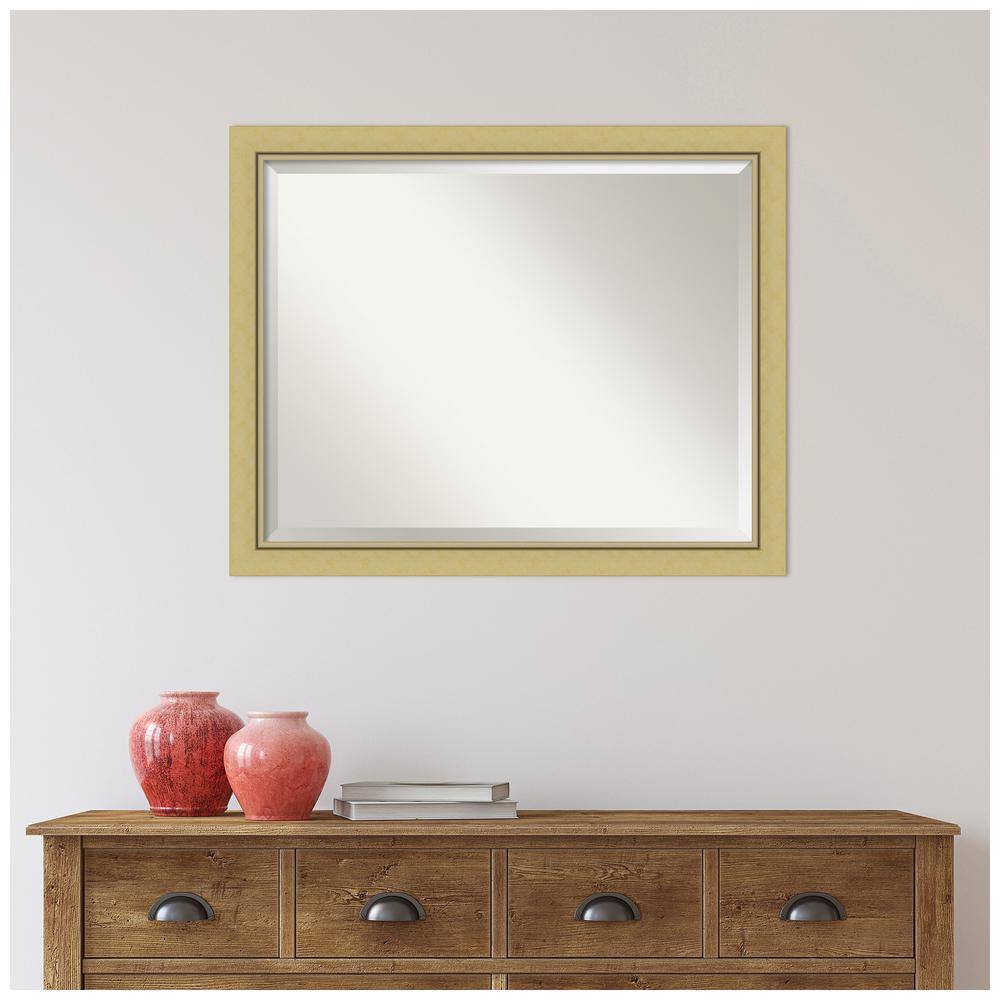 Landon Gold Rectangular Polystyrene Framed Bathroom Mirror 25.5" x 31.5"