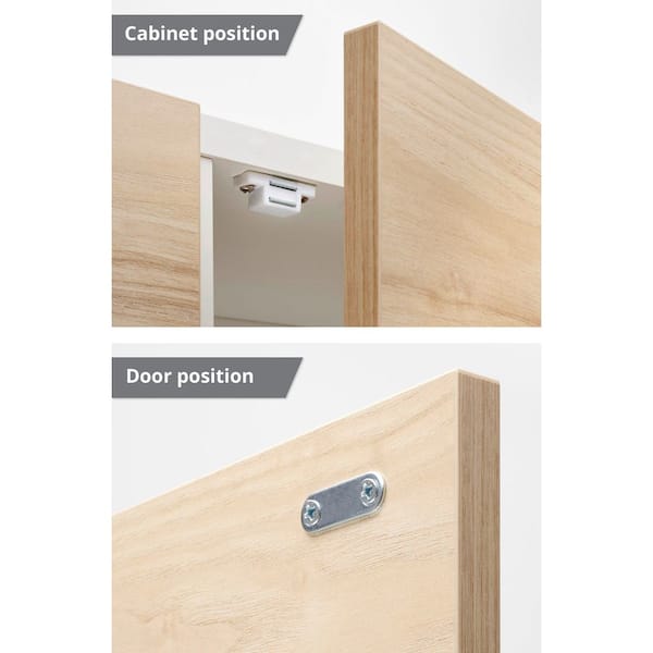 4.4 lbs. Magnetic Catch, White (1-Pack)