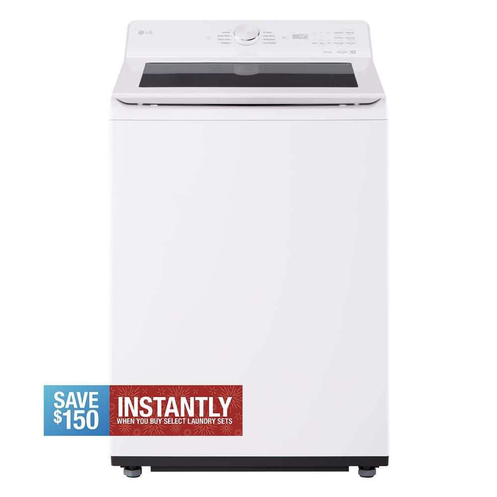 4.8 cu.ft. SMART Top Load Washer in Alpine White with 4-way Agitator, Easy Unload and AI Sensing