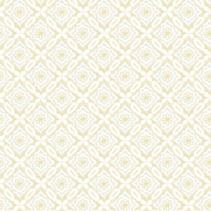 Hugson Yellow Quilted Damask Wallpaper Sample