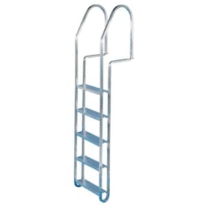5 Step Wide Step Aluminum Dock Ladder