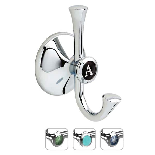 Delta Coco Double Towel Hook In Chrome Customizable COC35 PC The   Chrome Delta Towel Hooks Coc35 Pc 64 600 