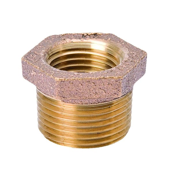 Southland 1/2 in. x 1/4 in. Brass Pressure FPT Hex Bushing
