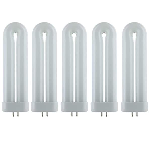 Sunlite 6.24 in. 12-Watt T6 U-Bent Ful Fluorescent Tube Light Bulb 4100K Cool White (5-Pack)