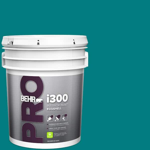 BEHR PRO 5 gal. #S-G-500 Tropical Waters Eggshell Interior Paint