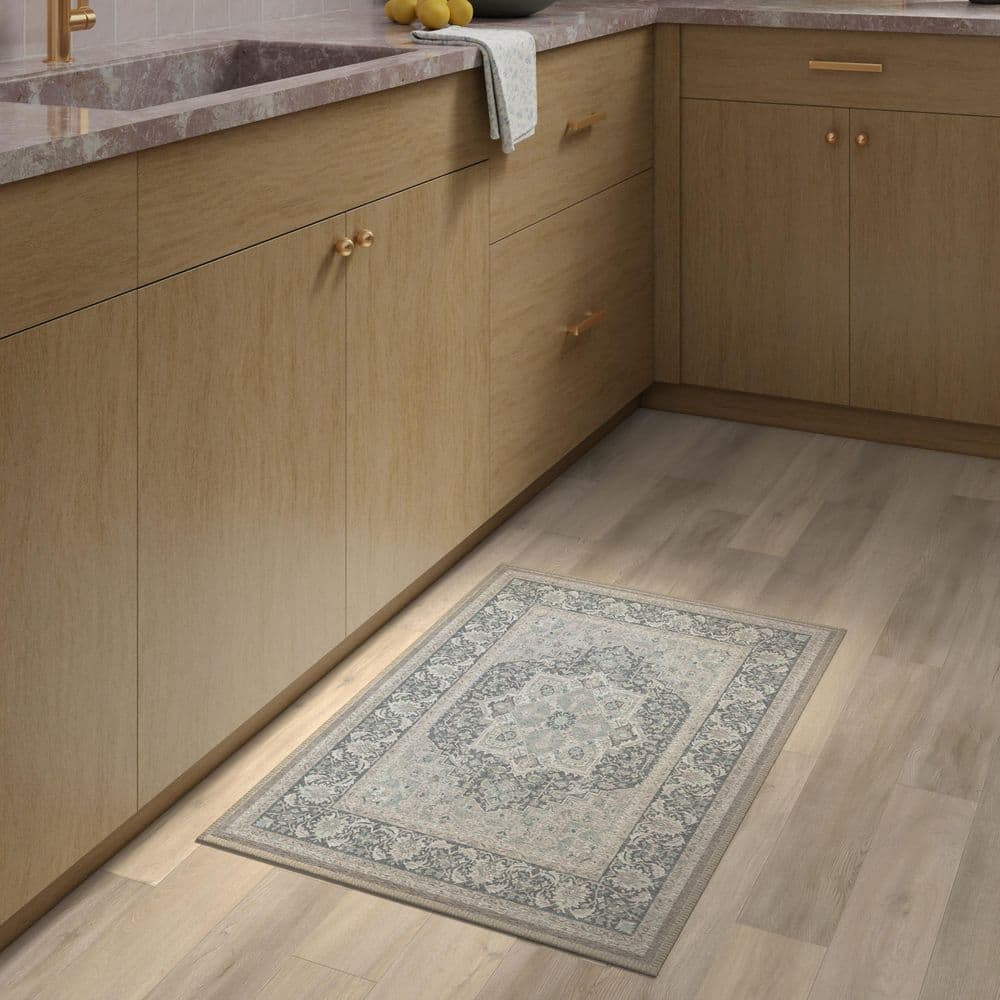 Ruggable Machine Washable Rug with Standard Pad - Hendesi Heriz Abalone ...