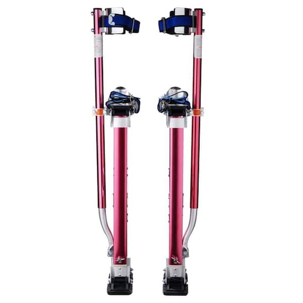 Pentagon Tool 18 in. to 30 in. Adjustable Height Red Drywall Stilts