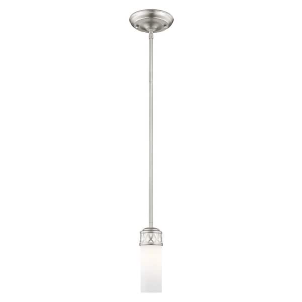 Creswell-1 Light Brushed Nickel Pendant
