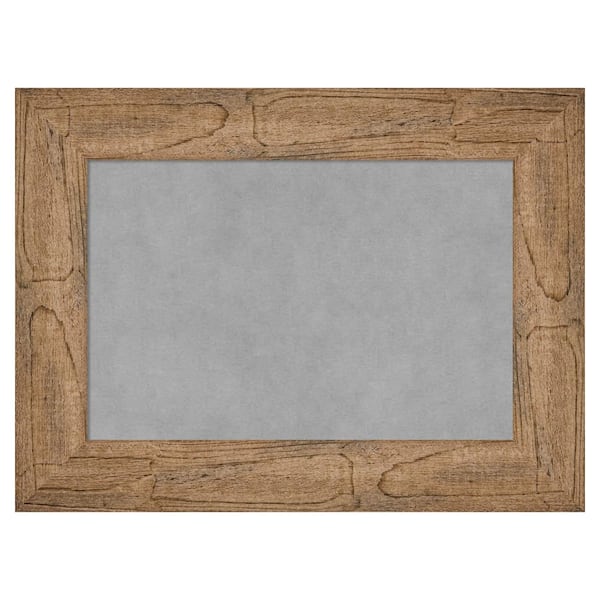 Amanti Art Owl Brown 24 in. x 18 in Framed Magnetic Board