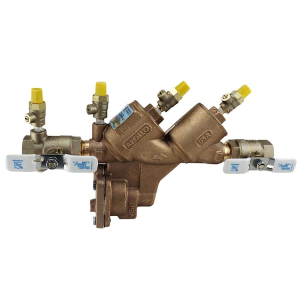 Apollo 3/4 in. Lead Free Bronze FIP Reduced Pressure Backflow Preventer ...