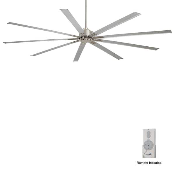 Xtreme 96 in. Indoor Brushed Nickel Ceiling Fan with Remote Control