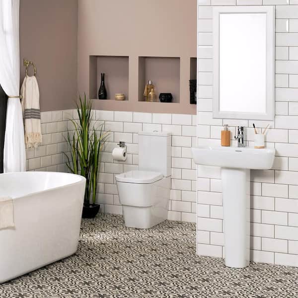 Wyndham 16 in. x 30 in. x 4-3/4 in. Surface-Mount Bathroom Medicine Cabinet in White Semi-Gloss